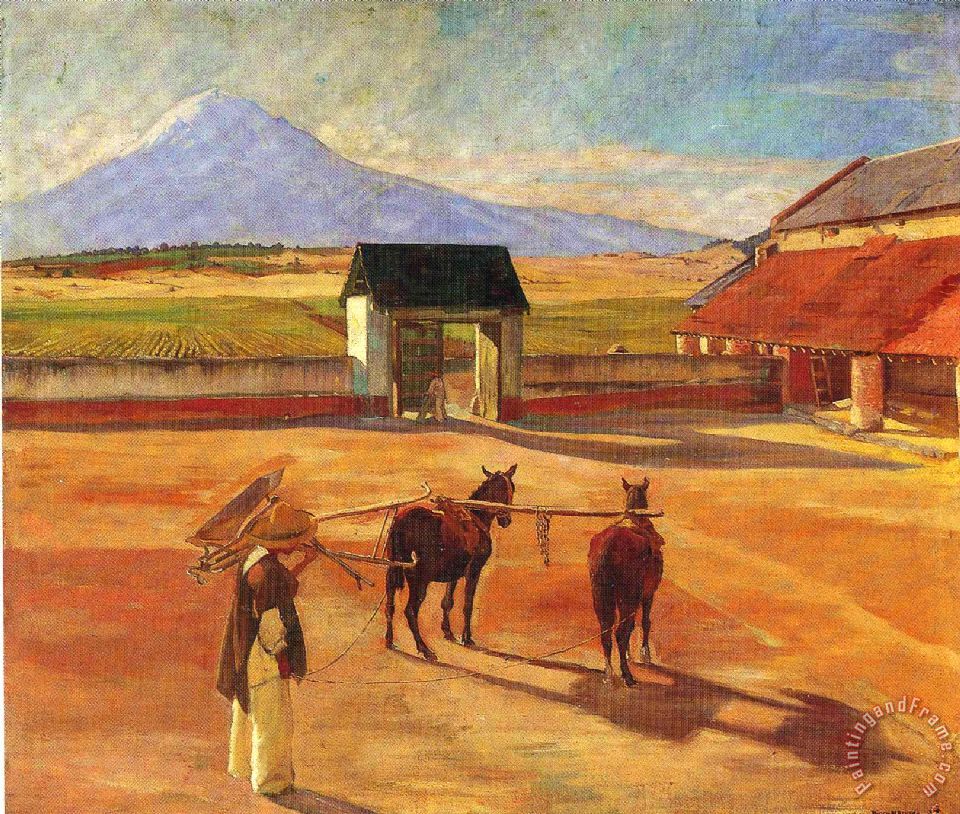 960x814 Diego Rivera La Era The Threshing Floor 1904 Oil On Canvas 1904 - Threshing Painting