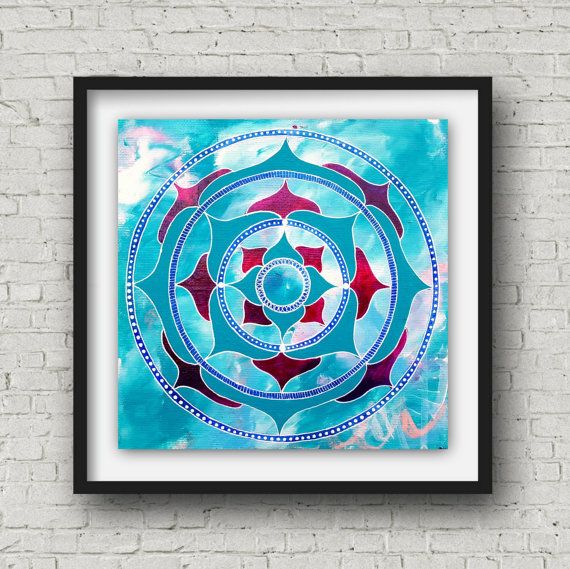 570x569 Mandala Print - Throat Painting