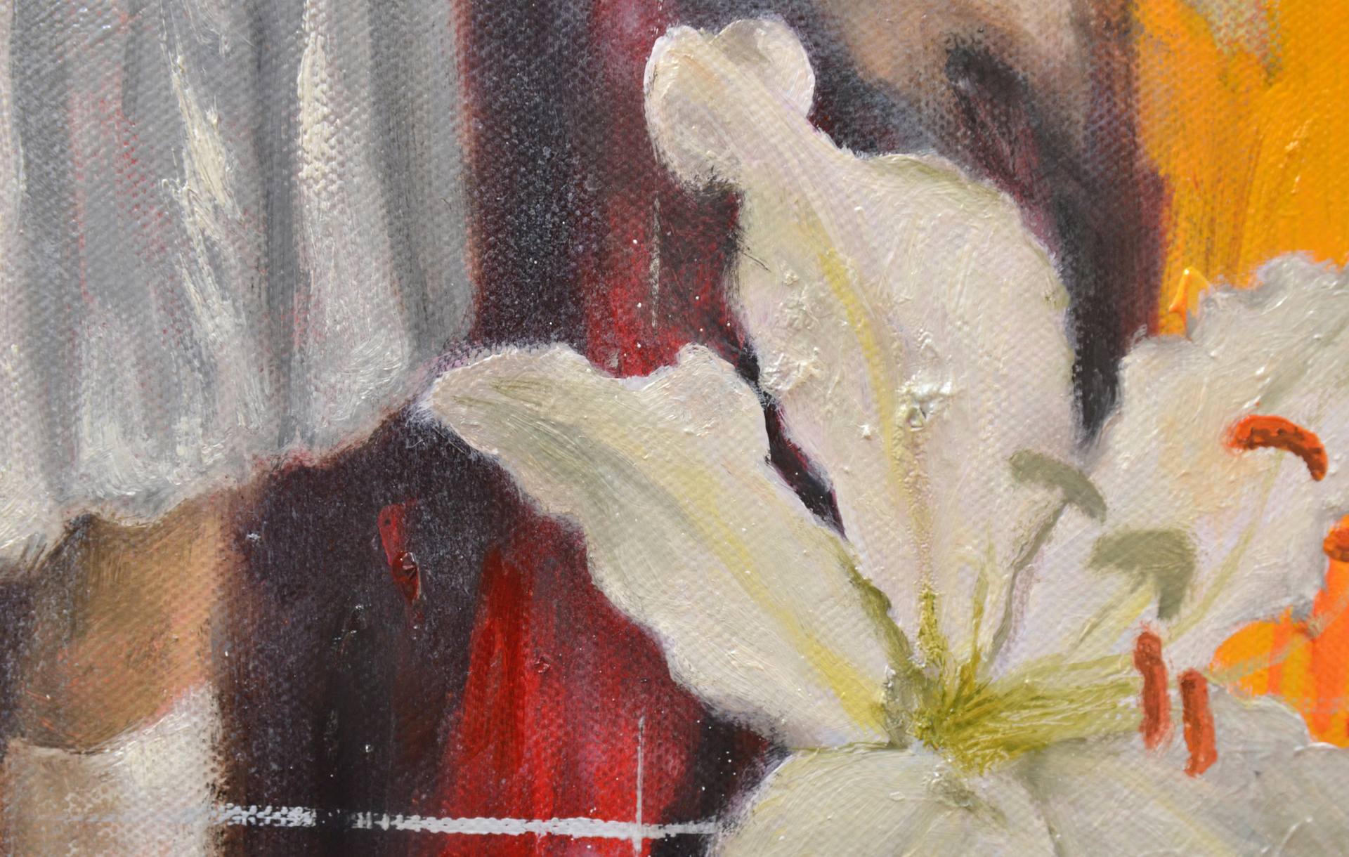 1920x1220 Saatchi Art The Lily's Throat To The Hummingbird (Enter Snow - Throat Painting