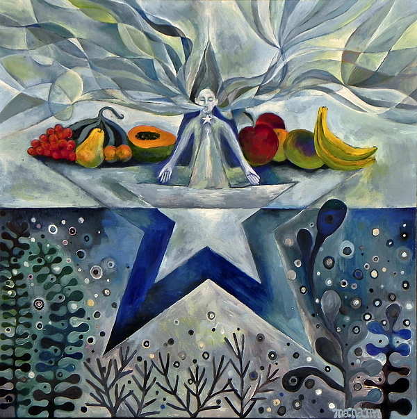 600x603 Throat Painting By Manami Lingerfelt - Throat Painting