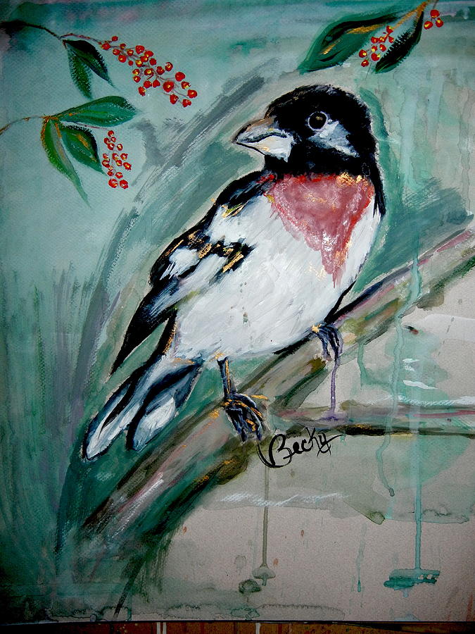 675x900 Cut Throat Painting By Becky Phillips - Throat Painting