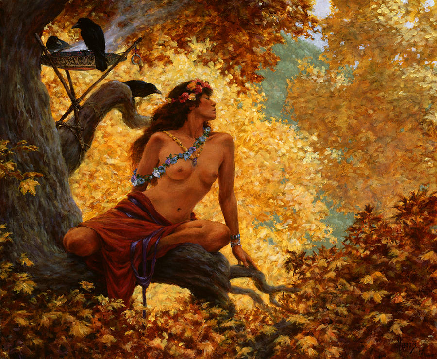 900x740 Throne Of Gold Painting By Richard Hescox - Throne Painting