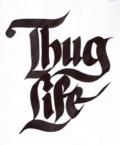 412x500 Thuglife Available @ - Thug Life Painting