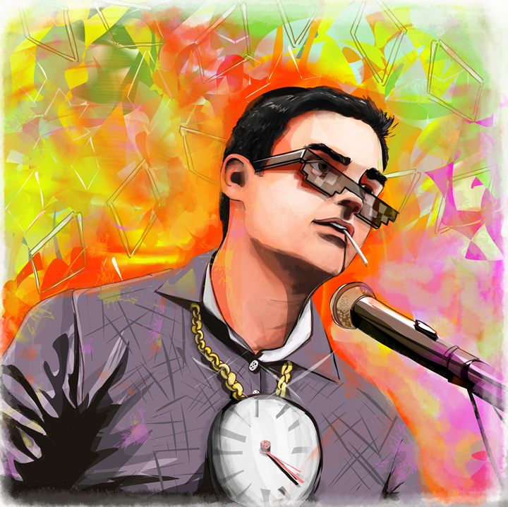 720x719 Ben Shapiro Thug Life - Thug Life Painting