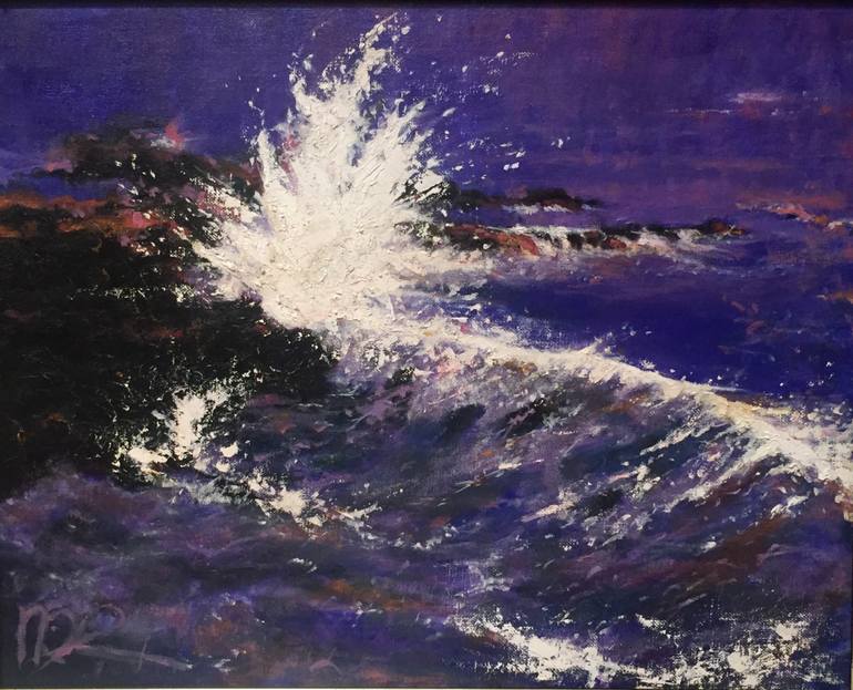 770x623 Saatchi Art Maine Thunder Painting By John Neidecker - Thunder Painting