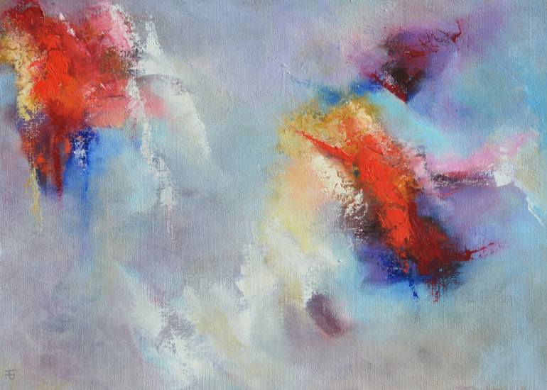 770x550 Saatchi Art Storm And Thunder Painting By Hanneke Pereboom - Thunder Painting