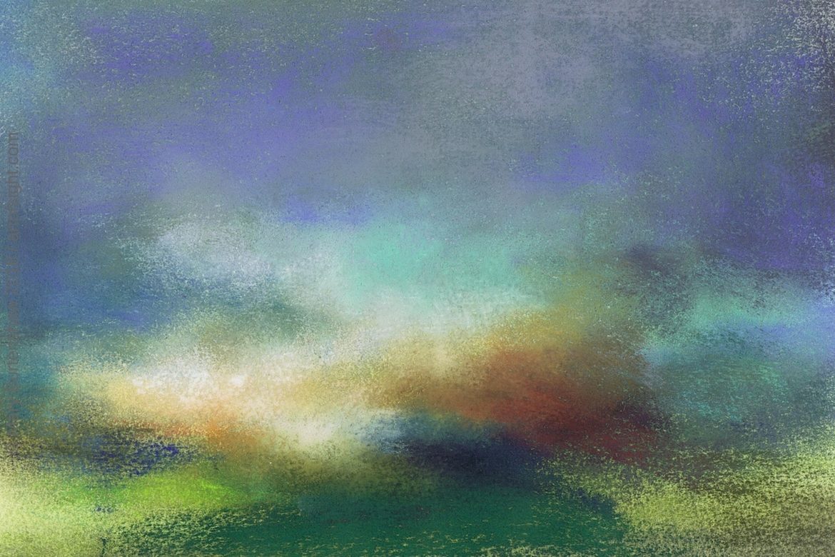 1170x780 Sun And Thunder Mary Burtenshaw - Thunder Painting