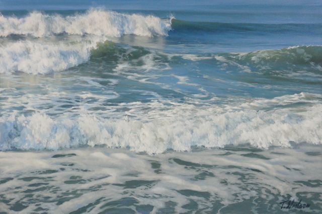 640x425 Tom Nielsen Fine Art Seascape Amp Marine Paintings Atlantic - Thunder Painting