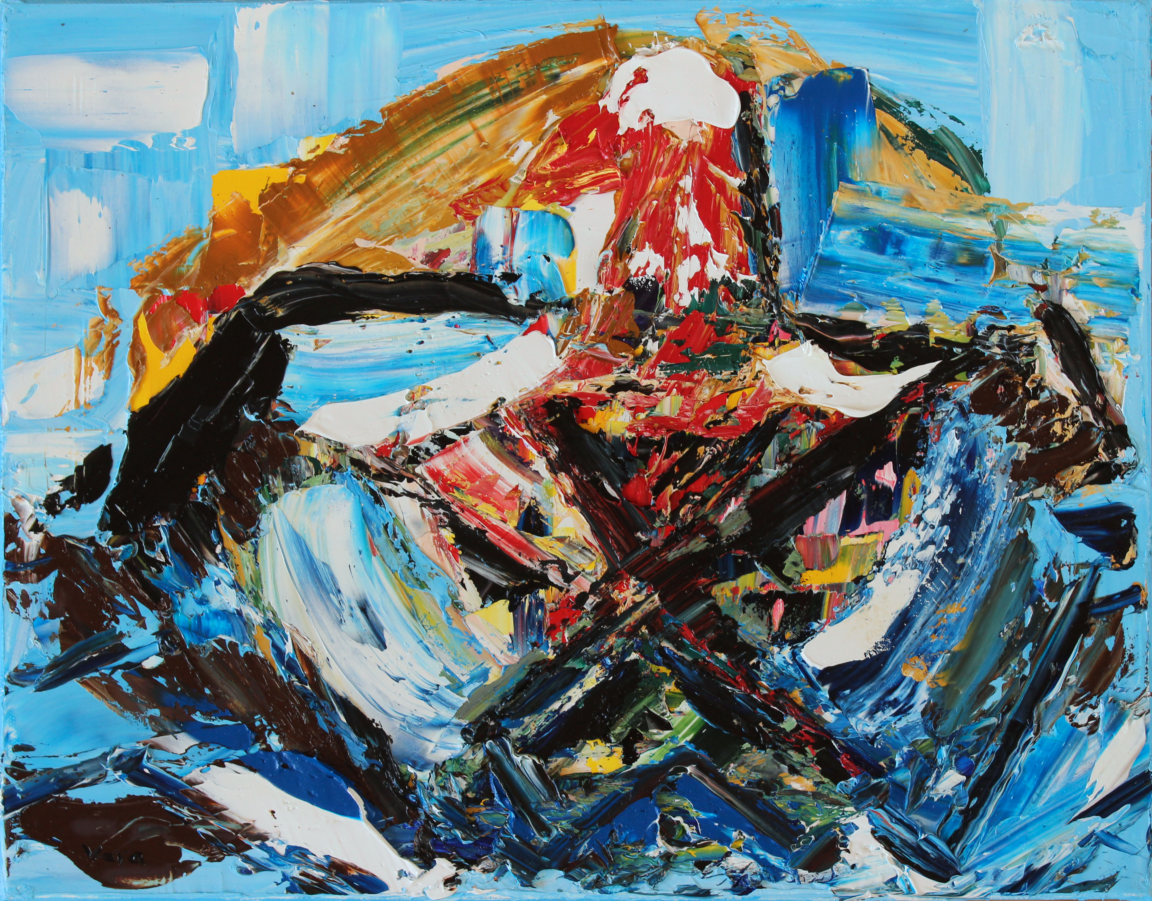 3876x3031 Standing Rock Thunderbird Vera Wilde - Thunderbird Painting