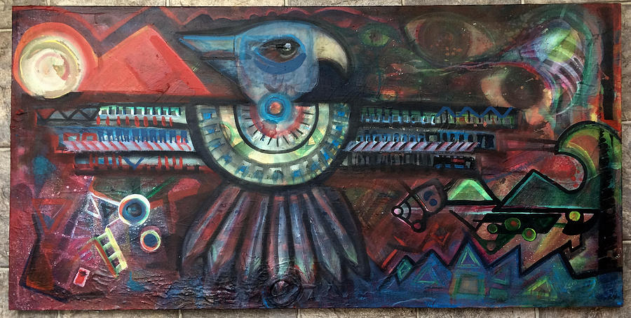 900x454 Thunderbird Wedding Dream Painting By Amanda Welch - Thunderbird Painting