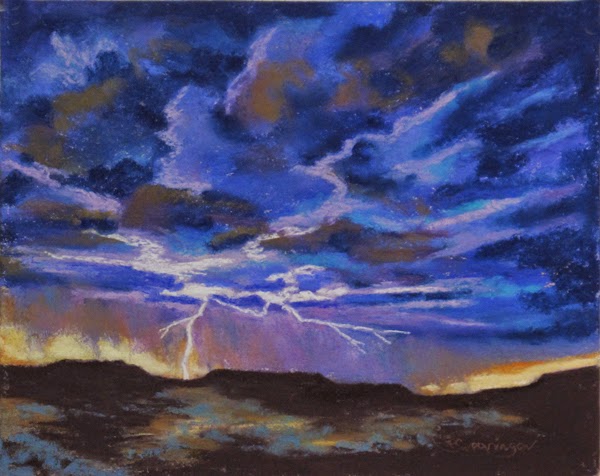 Thunderstorm Painting at PaintingValley.com | Explore collection of ...