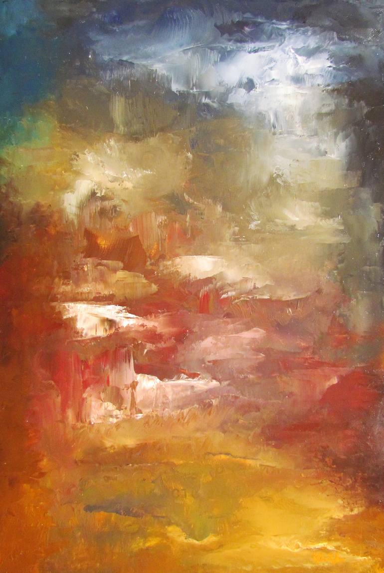770x1149 Saatchi Art Thunderstorm Painting By Anania Kocharyan - Thunderstorm Painting