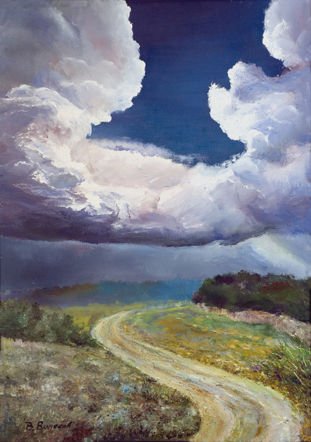 450x640 Vladimir Volosov Artwork Before Thunderstorm Original Painting - Thunderstorm Painting