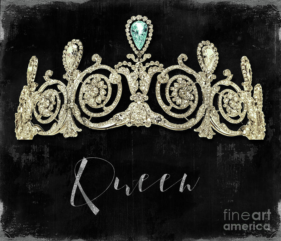 900x773 Queen Tiara Painting By Mindy Sommers - Tiara Painting