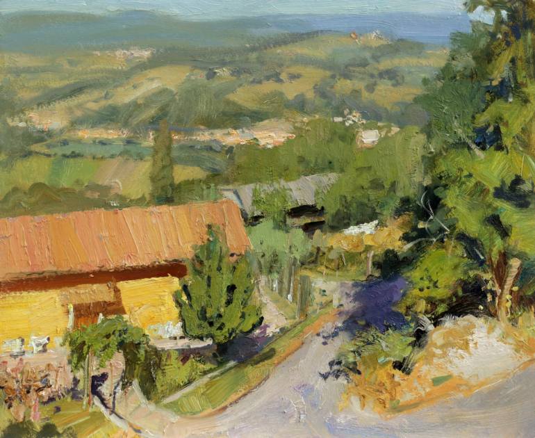 770x630 Saatchi Art The Valley Of The River Tiber Painting By George Mamchur - Tiber Painting