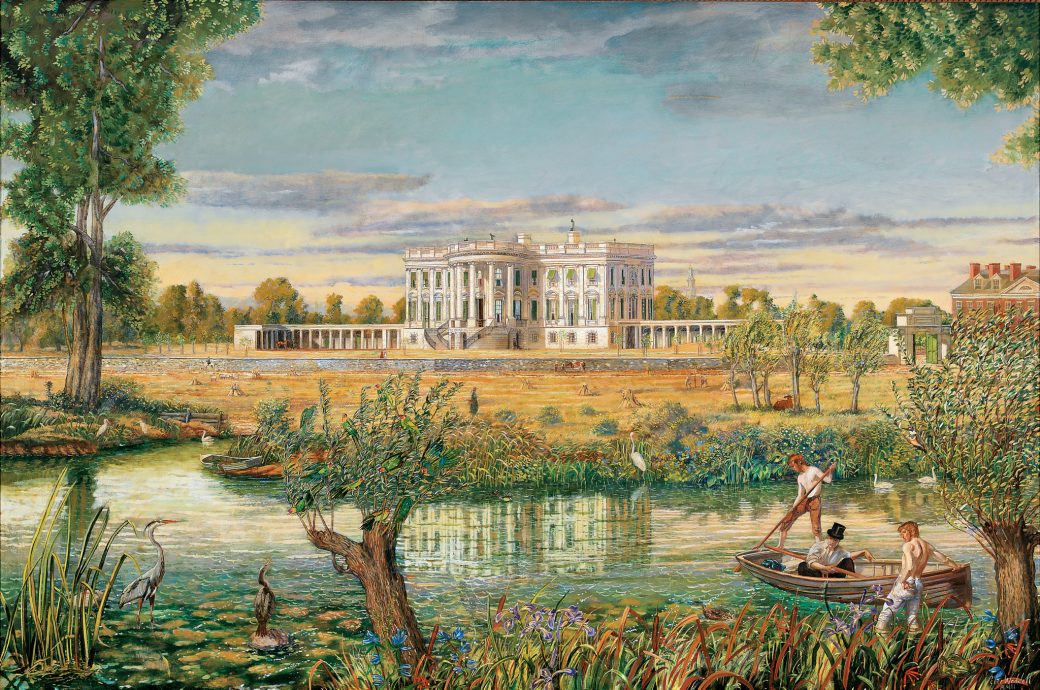 1040x690 Tiber Creek The Bathers By Peter Waddell - Tiber Painting