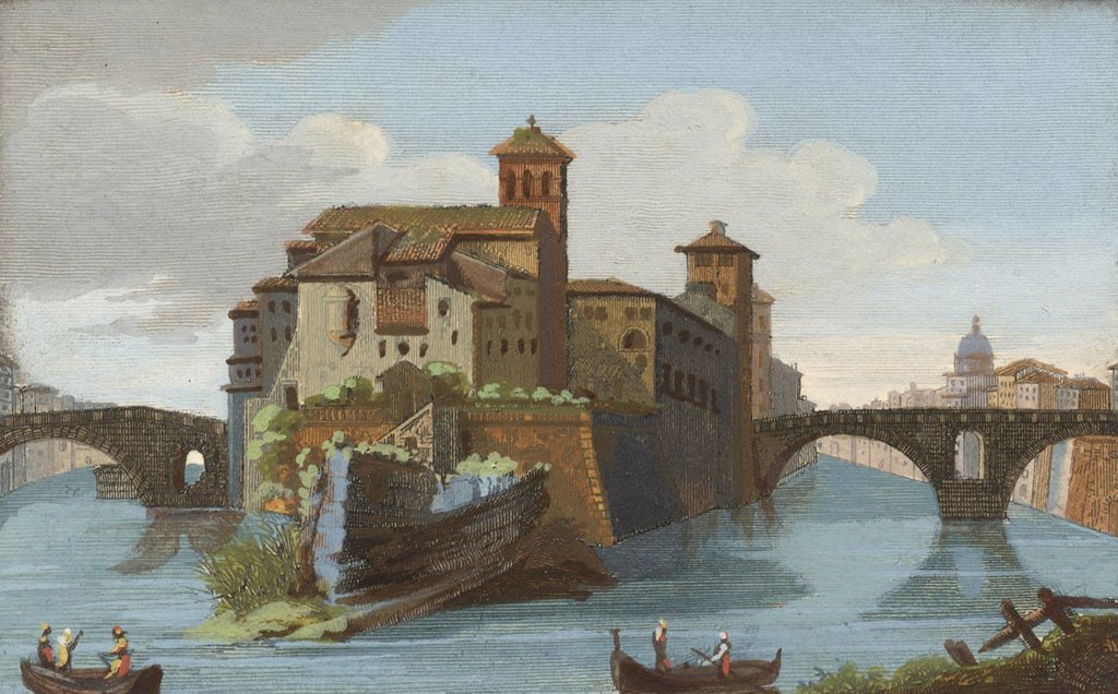 1024x636 Tiber Island, Rome Italy - Tiber Painting