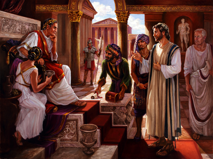 700x524 Jesus Meets Tiberius - Tiberius Painting