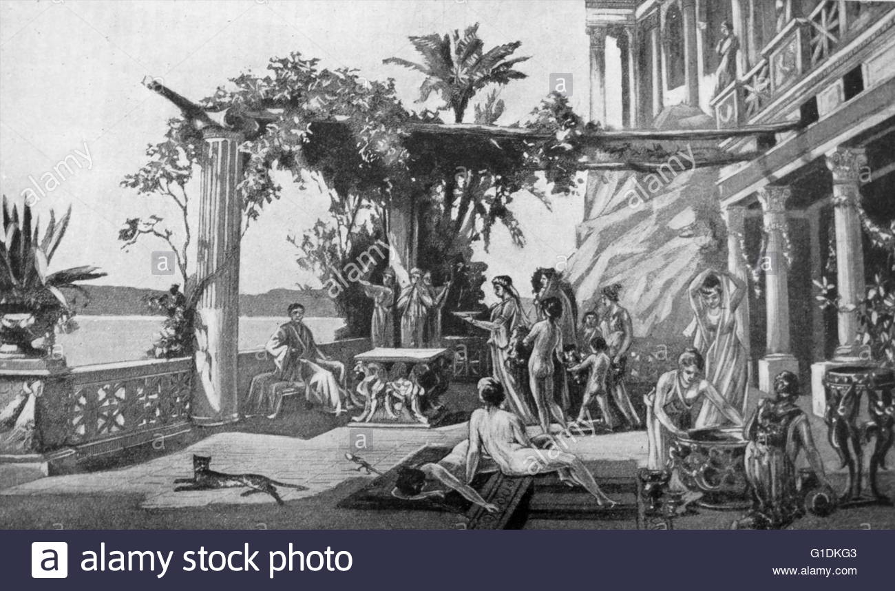 1300x858 Painting Depicting Tiberius (42 37 Bc) A Roman Emperor Stock Photo - Tiberius Painting