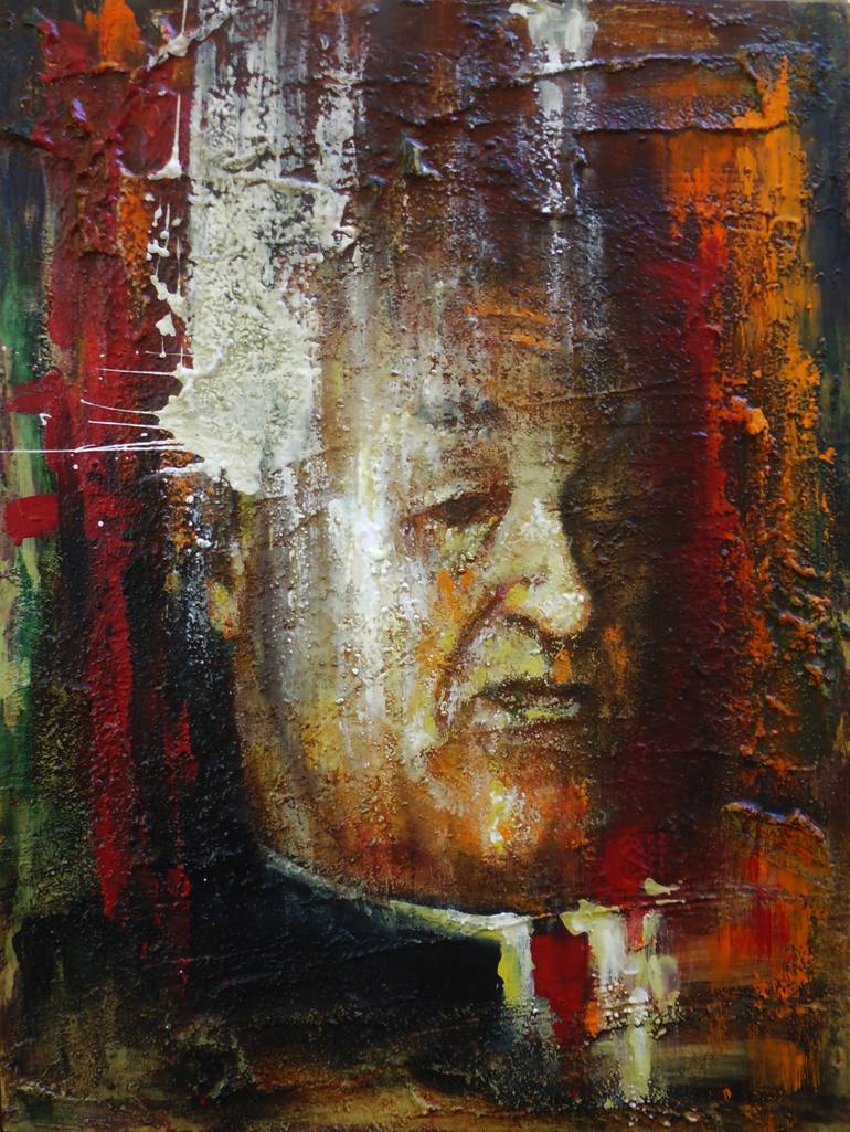 770x1025 Saatchi Art Portrait Study Painting By Tiberius Papp - Tiberius Painting