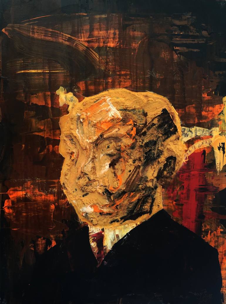 770x1033 Saatchi Art Vintage Portrait Painting By Tiberius Papp - Tiberius Painting