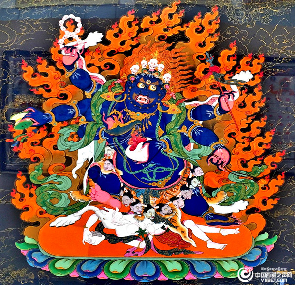 600x580 The Art Of The Traditional Tibetan Thangka Painting Vtibet - Tibetan Thangka Painting