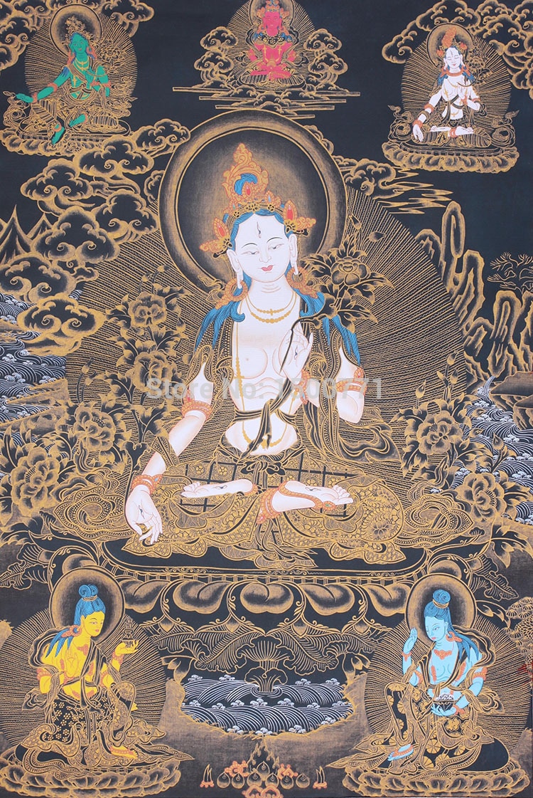 750x1121 Tibet Tibetan Buddhism Tibetan Thangka Painting Painting Exquisite - Tibetan Thangka Painting