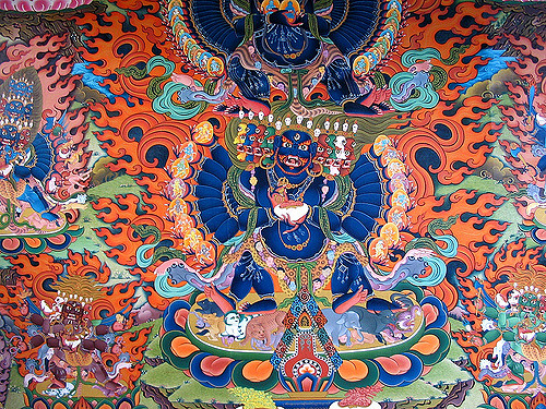 500x375 Tibetan Thangka Painting Best Viewed On Black Here This - Tibetan Thangka Painting