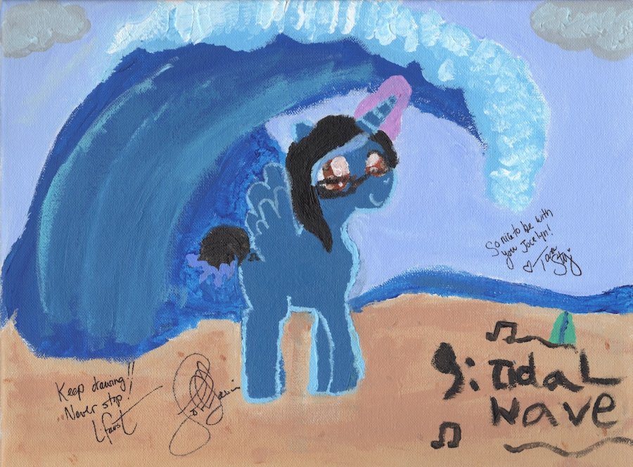 900x664 Tidal Wave Painting By Hallowcat13 - Tidal Wave Painting