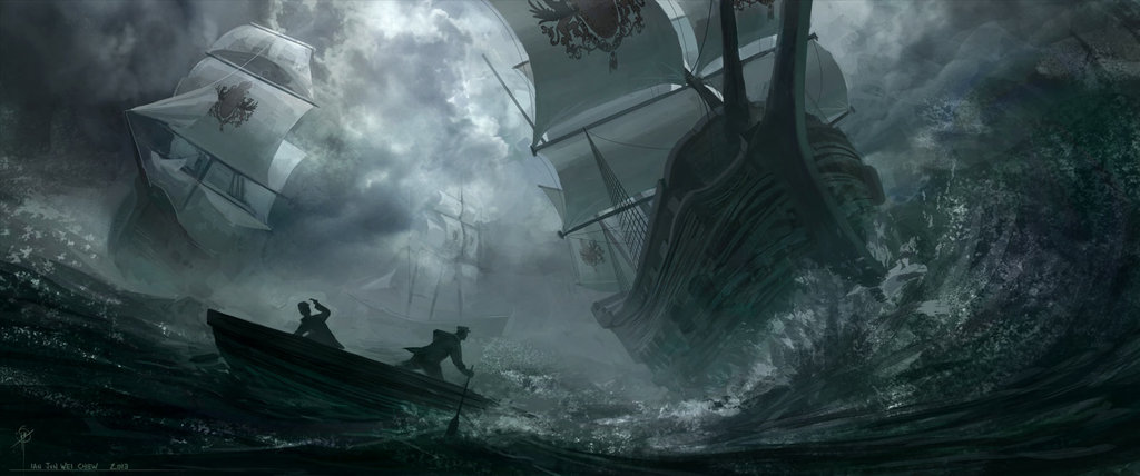 1024x428 Tidal Wave By Iancjw - Tidal Wave Painting