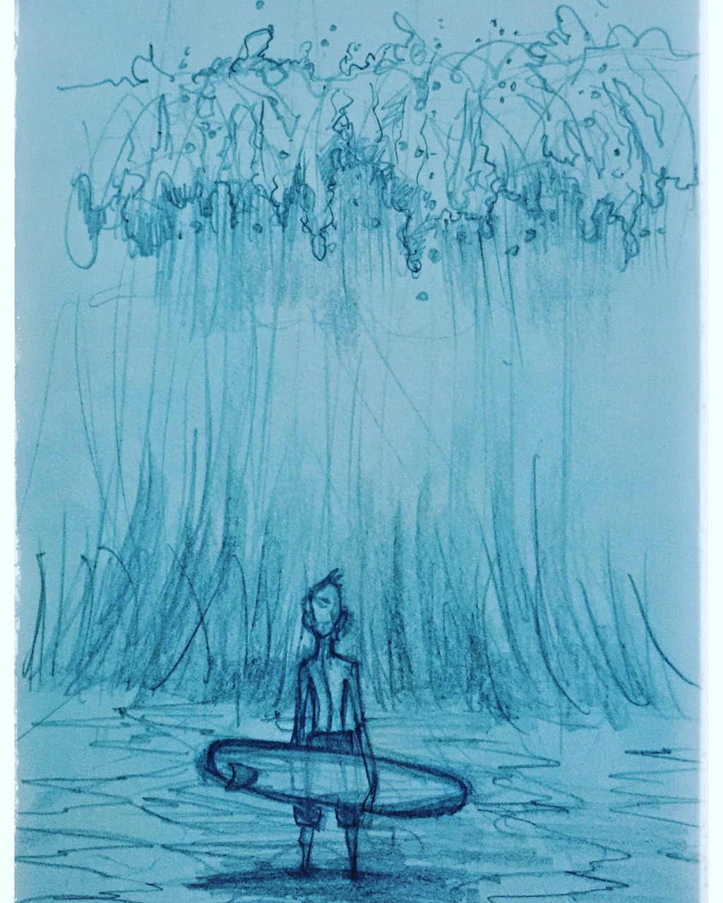 1024x1280 Daily Sketch And Photo 21 - Tidal Wave Painting