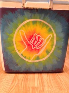 236x314 Painted Fraternity Cooler Tie Dye Coolers Frat - Tie Dye Painting