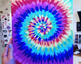 340x270 Prints Custom Pieces Artwork By Shannonalexisart On Etsy - Tie Dye Painting