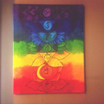 354x354 Mandala Hippie Tie Dye Canvas Painting From Hqsart On Etsy - Tie Dye Painting On Canvas