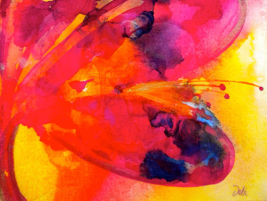 900x678 Tie Dye Wishes Painting By Debi Starr - Tie Dye Painting On Canvas