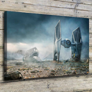 300x300 Tie Fighter Star Wars Painting Hd Print On Canvas Home Decor Wall - Tie Fighter Painting