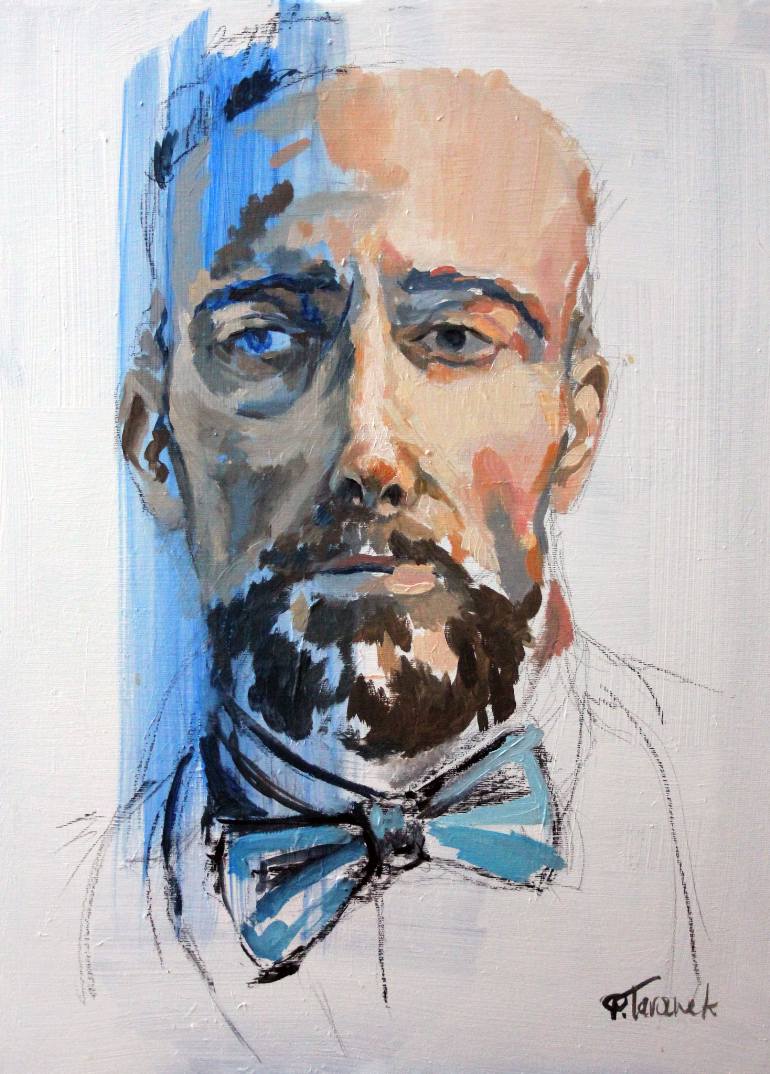 770x1074 Saatchi Art Bow Tie Painting By Paulina Taranek - Tie Painting