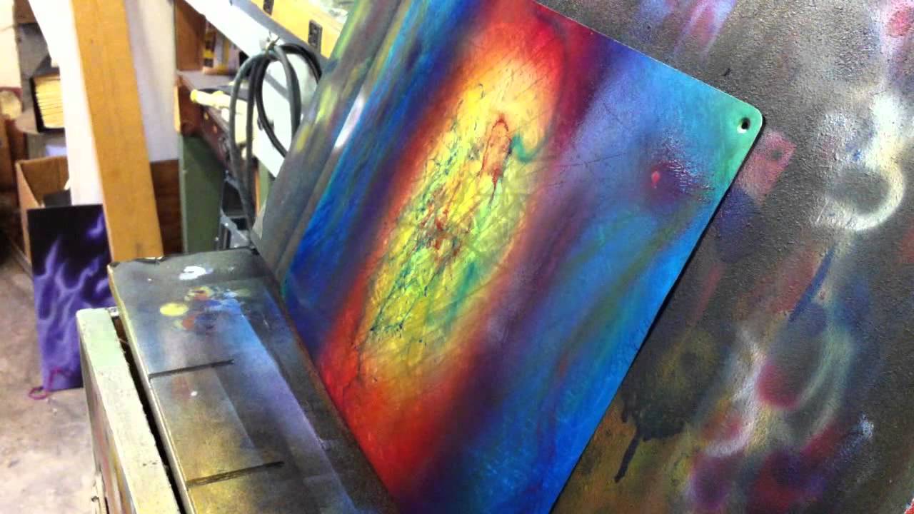1280x720 Candy Paint On Ground Aluminum - Tie Painting
