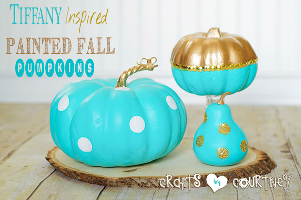 620x412 How To Make A Tiffany Inspired Painted Fall Pumpkin - Tiffany Blue Painting