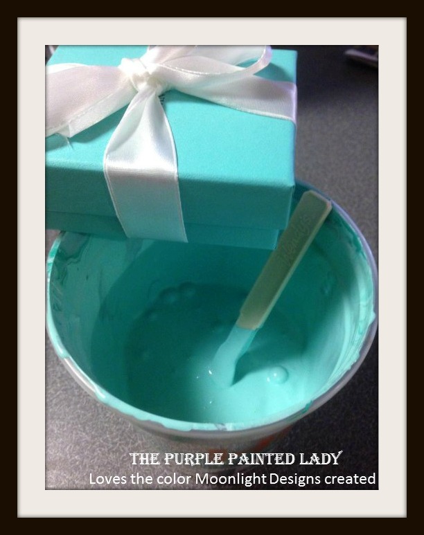 612x773 Creating A Tiffany Blue Like Color Using Chalk The Purple - Tiffany Blue Painting