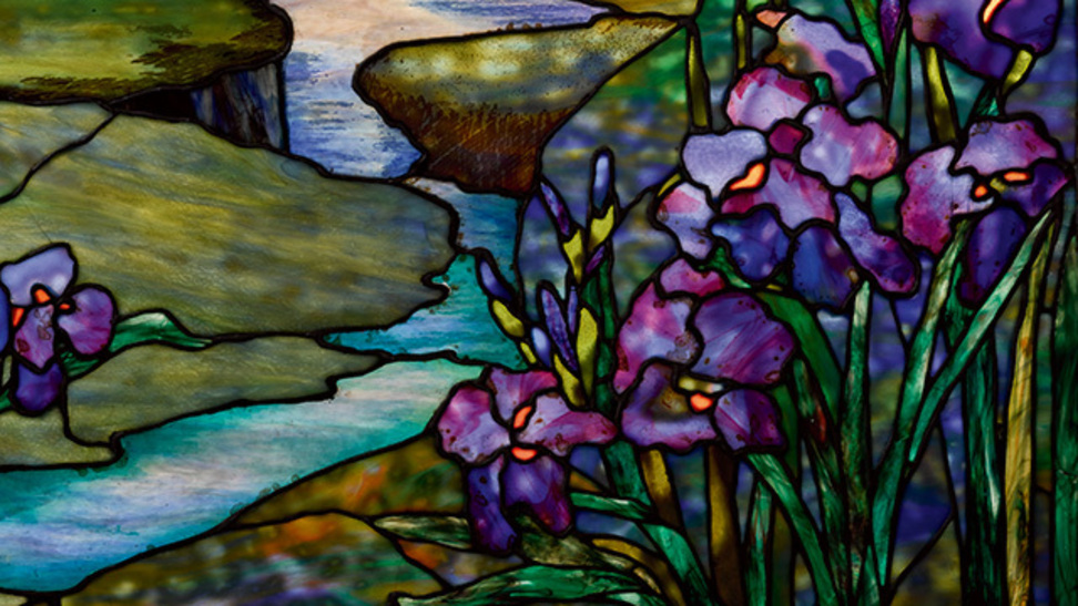 972x547 Oamp'Keeffe Flower Painting, Tiffany Glass Lead Sothebyamp'S - Tiffany Painting