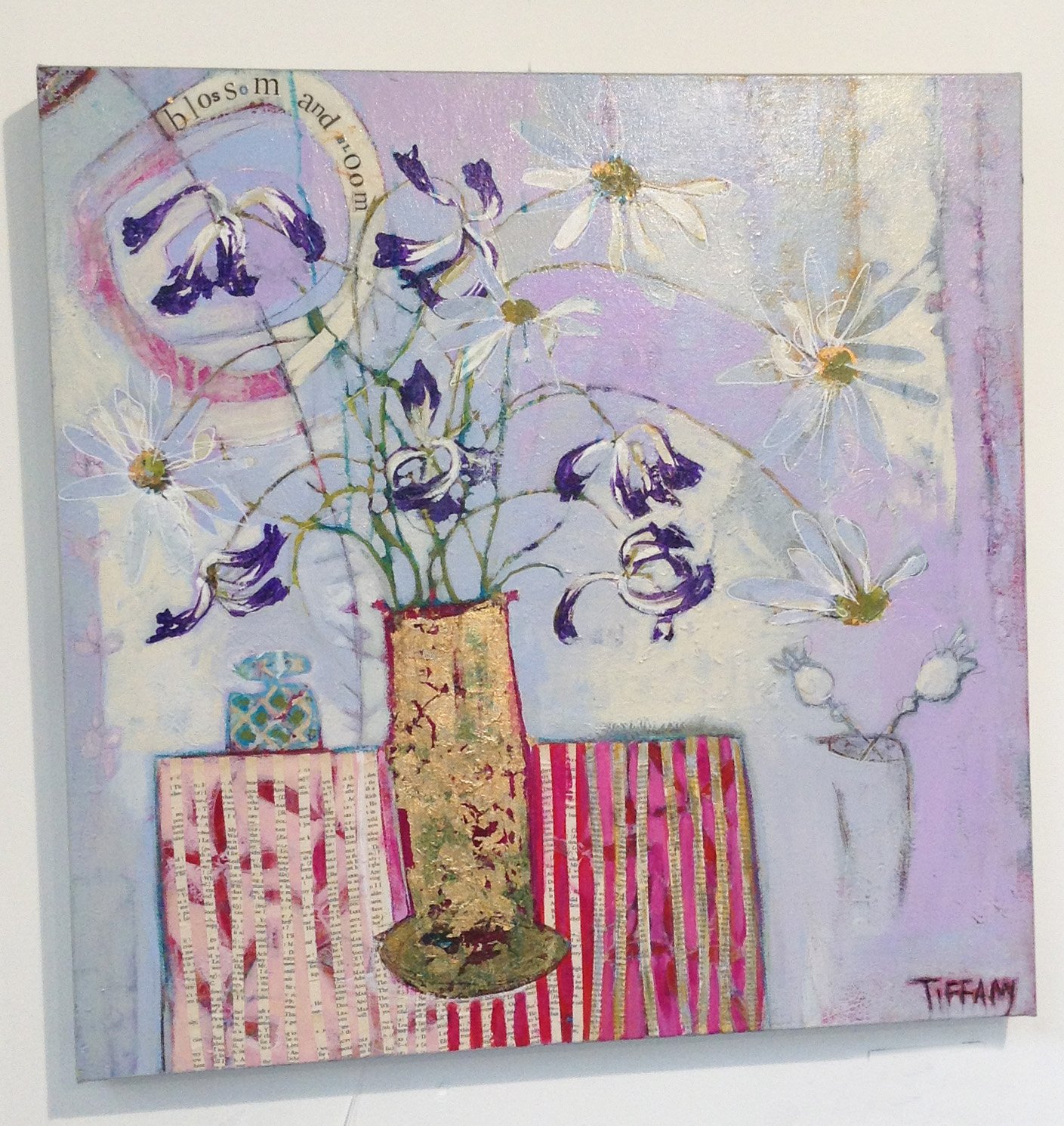 1409x1490 Original Acrylic Painting On Canvas By Tiffany Logan S107tl1 - Tiffany Painting