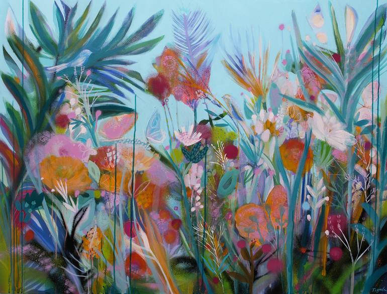 770x585 Saatchi Art Emerald Love Painting By Tiffany Lynch - Tiffany Painting