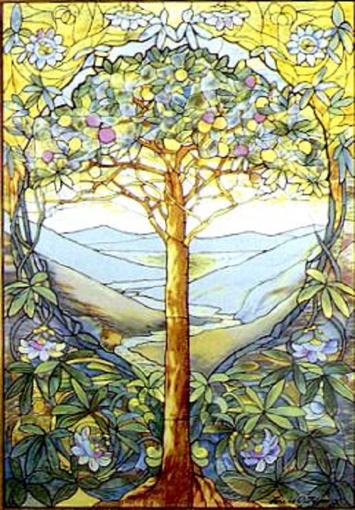 500x718 Stained Glass - Tiffany Painting