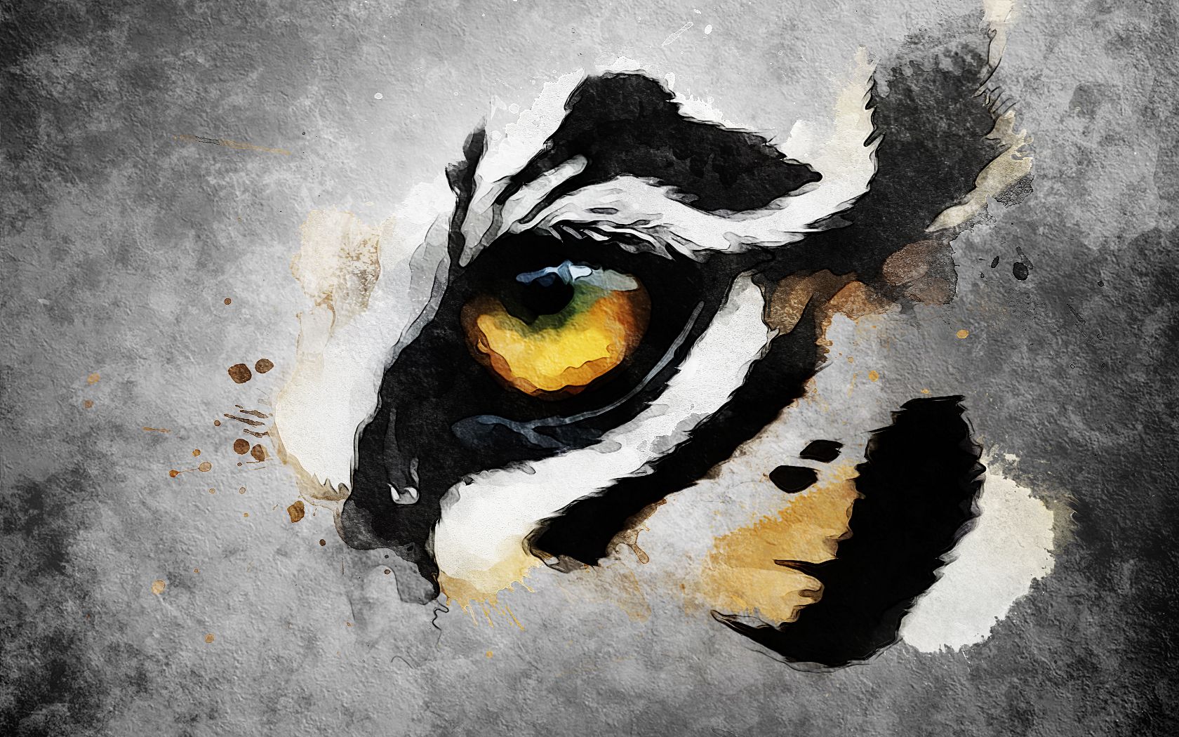 1680x1050 Hd Eye Art Images Tiger Eye By Dyceibg Eye Of The Beholder - Tiger Eye Painting