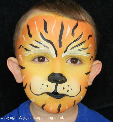 Tiger Face Painting at PaintingValley.com | Explore collection of Tiger ...