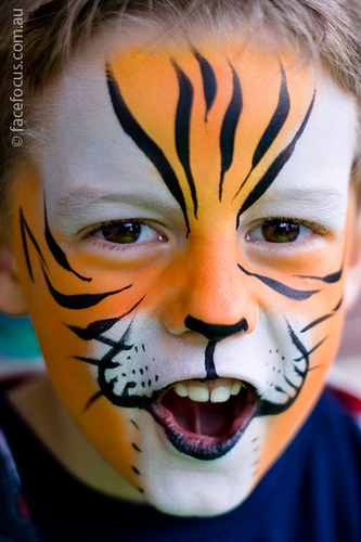333x500 Tiger Face Painting Elena - Tiger Face Painting