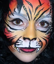 185x220 Bykarina - Tiger Face Painting