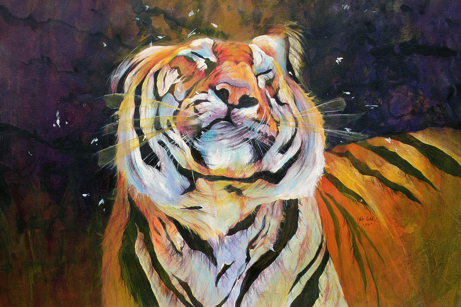 900x600 Tiger - Tiger Head Painting