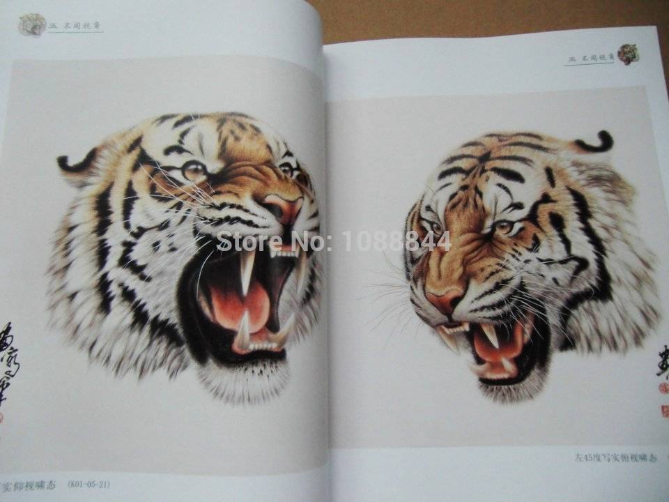 960x720 Wholesale China Tiger Head Painting Book Reference For Tattoo - Tiger Head Painting